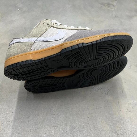 Nike Men's Dunk Low Suede and Canvas Phantom Grey Khaki HV4301 030 - New - Picture 6 of 8